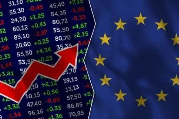 صورة للدلالة على صعود البورصة الأوروبية (shutterstock.com)