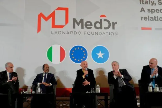 الرئيس الصومالي في جامعة إيطالية (وكالة الأنباء الصومالية)