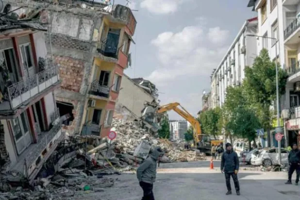 A street in Antakya, Türkiye (AFP)