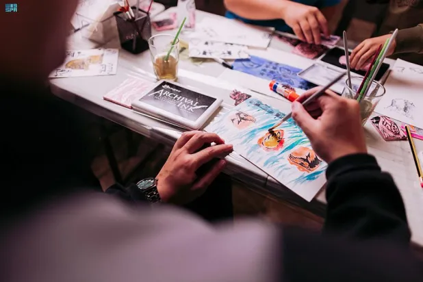 يُعَدُّ «مهرجان فنون العلا» من أبرز الفعاليات الفنية السنوية عالمياً (واس)