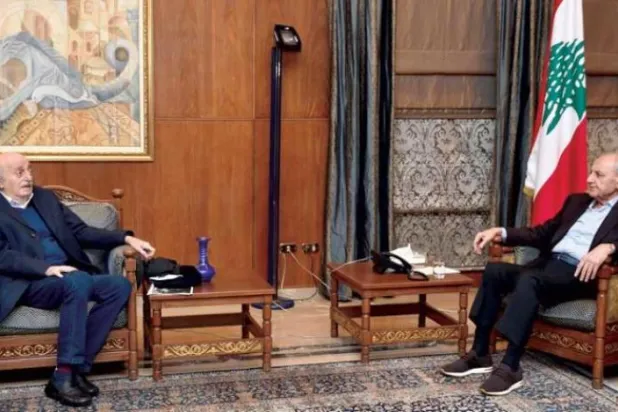 Berri ve Canbolad en son geçen ay bir araya geldiler. (Parlamentonun internet sitesi)