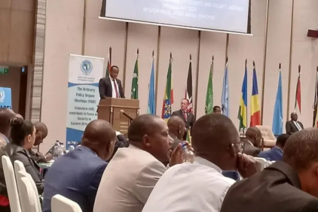 وزير الدفاع الإثيوبي في اجتماع «القوة الاحتياطية لشرق أفريقيا» (وكالة الأنباء الإثيوبية)