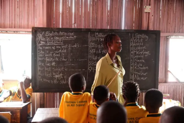 مدرسة في لاغوس بنيجيريا (أ.ب)