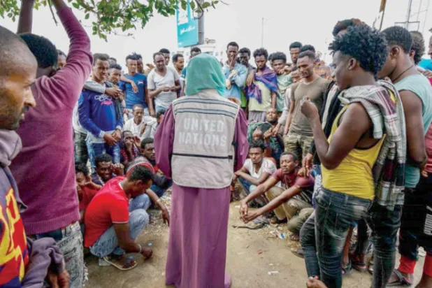 مهاجرون أفارقة في اليمن يبحثون عن فرص لمساعدة عائلاتهم (الأمم المتحدة)