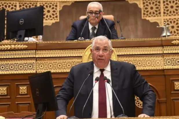 السيد القصير وزير الزراعة خلال نقاشات في مجلس الشيوخ (الصفحة الرسمية لمجلس الوزراء المصري على فيسبوك)