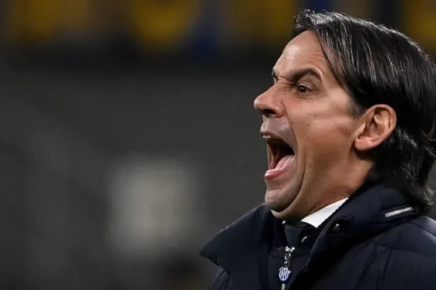 مدرب إنتر ميلان قال إن عليهم أن يلعبوا مباراة كبيرة في دوري الأبطال (أ.ف.ب)