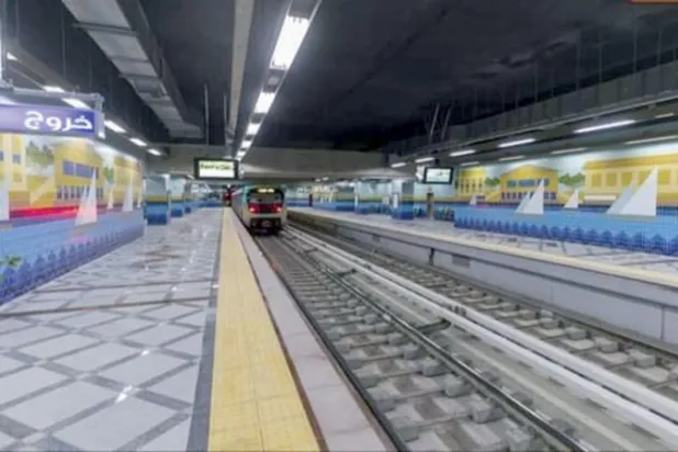 إحدى محطات الخط الثالث للمترو (وزارة النقل المصرية)