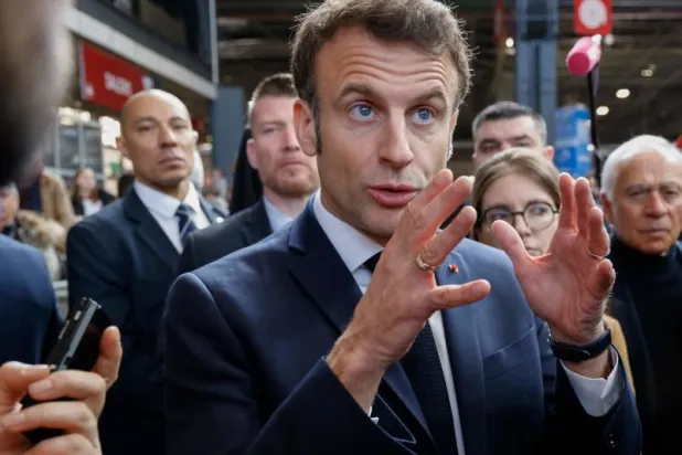 الرئيس الفرنسي إيمانويل ماكرون (أ.ف.ب)