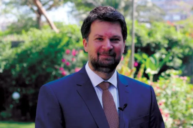 The spokesman for the German Foreign Ministry in the Middle East and North Africa, Dennis Kumetat. (German Information Center)