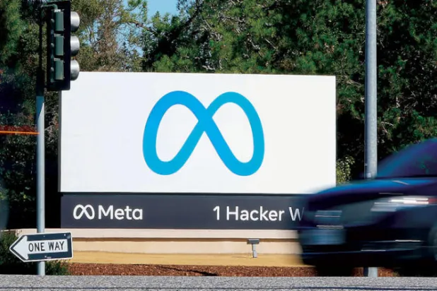 مقر شركة «ميتا» في مينلو بارك بولاية كاليفورنيا (أ.ب)