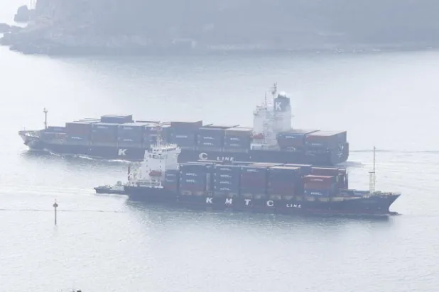 ميناء بوسان في كوريا الجنوبية (إ.ب.أ)