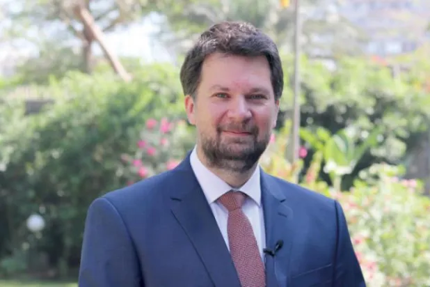 Almanya Dışişleri Bakanlığı Orta Doğu ve Kuzey Afrika İşleri Resmi Sözcüsü Dr. Dennis Komitat (Alman Bilgi Merkezi) 