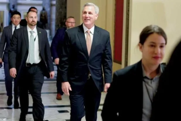 Speaker of the House Kevin McCarthy at the Capitol (Reuters)
