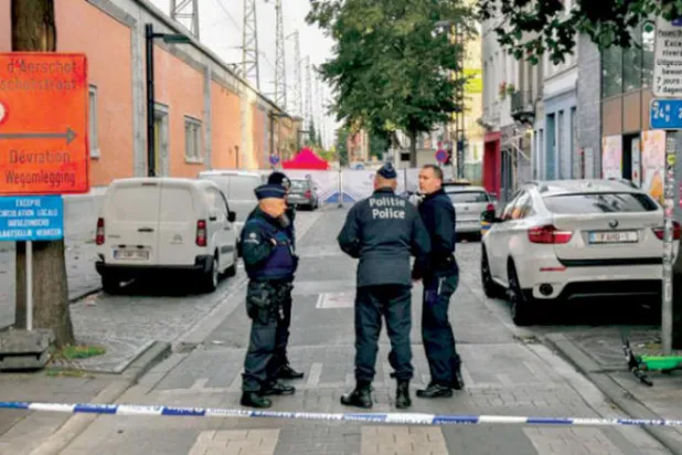 «هجوم طعن» أسفر عن مقتل شرطي في بروكسل نوفمبر 2022 (أ.ب)