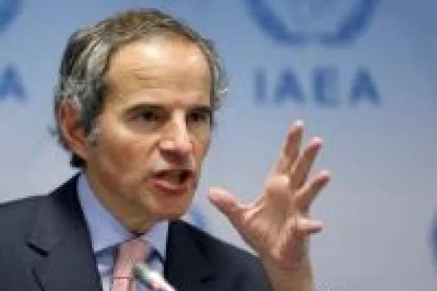 غروسي في فيينا الاثنين (رويترز)