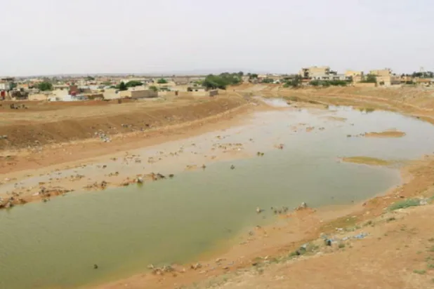 التراجع في منسوب مياه الفرات (مواقع التواصل)