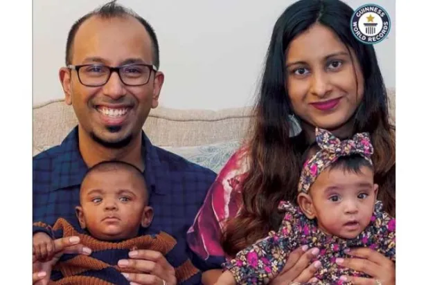 توأمان شهدا أبكر ولادة في العالم يحتفلان بعيد ميلادهما الأول