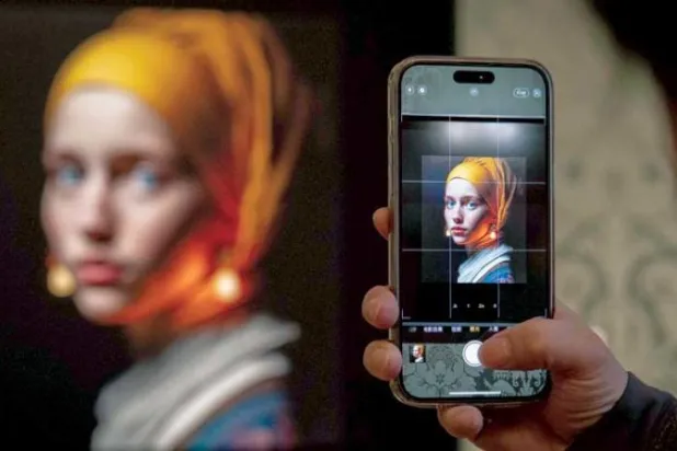 نسخة مطورة للوحة شهيرة بواسطة الذكاء الصناعي تثير جدلاً في هولندا