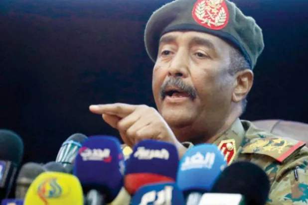 آرمی چیف لیفٹیننٹ جنرل البرہان (اے ایف پی)