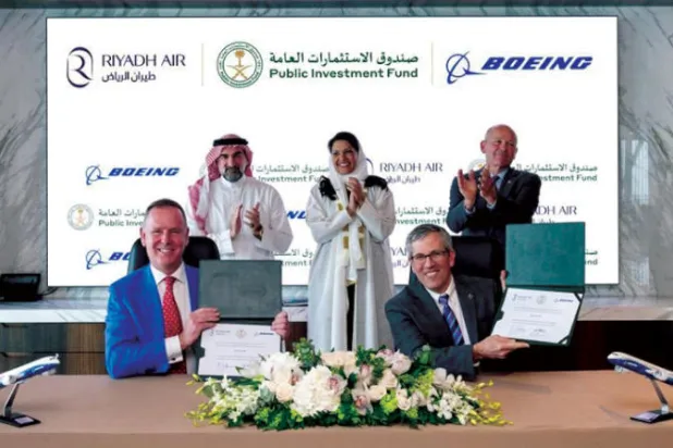 72 طائرة «بوينغ» باكورة أساطيل «طيران الرياض»