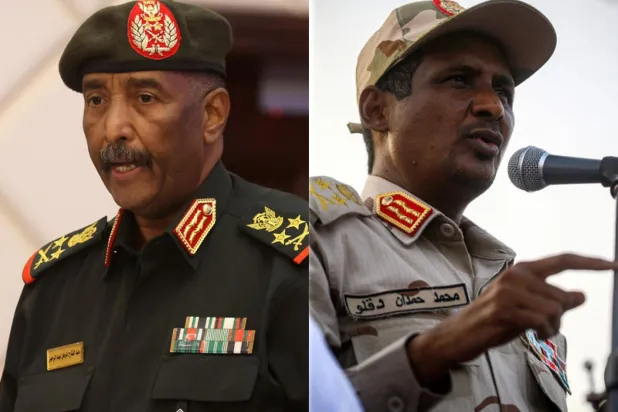 Sudan'da iktidar için savaşan iki general
