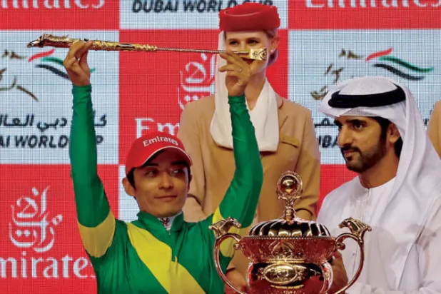 الجواد الياباني «أوشبا تيسورو» بطلاً لسباق دبي العالمي