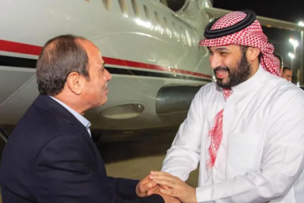سعودی ولی عہد شہزادہ محمد بن سلمان نے کل شام جدہ میں مصری صدر عبدالفتاح السیسی کا خیر مقدم کیا (واس)