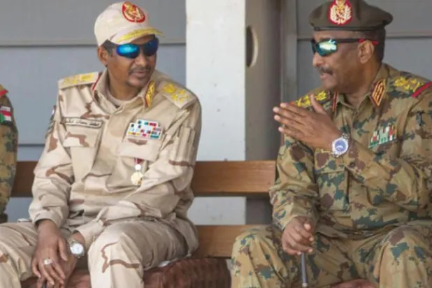 البرہان اور "حمیدتی" (اے ایف پی)