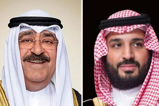 محمد بن سلمان وولي عهد الكويت بحثا هاتفياً العلاقات بين البلدين