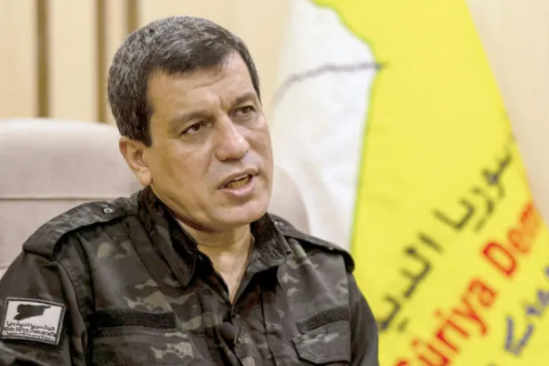 مظلوم عبدي: إردوغان استهدف مطار السليمانية ليكسب الانتخابات