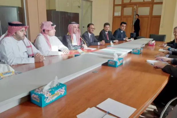 اس اجلاس کا منظر جس میں سعودی ٹیکنیکل ٹیم تہران میں ایرانی حکام کے ساتھ جمع ہے (واس)