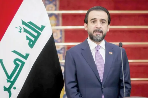 عراقی پارلیمنٹ کے اسپیکر محمد الحلبوسی (ڈی پی اے)