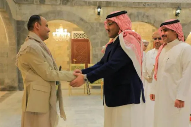 گزشتہ روز صنعا میں وفود کی ملاقات کا منظر (ٹوئٹر)
