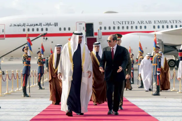 السيسي ومحمد بن زايد يبحثان ترسيخ الاستقرار بالمنطقة