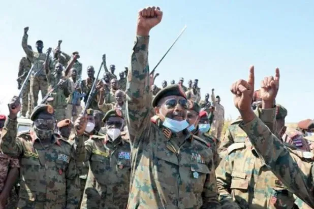 آرمی کمانڈر لیفٹیننٹ جنرل البرہان ایک تقریب کے دوران (ریپبلکن پیلس میڈیا)