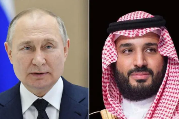 محمد بن سلمان اور پوٹن کا باہمی تعلقات پر تبادلہ خیال