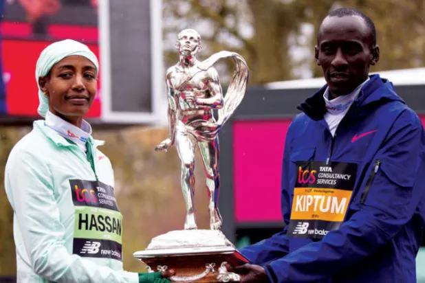 هولندية وكيني يتوجان بماراثون لندن