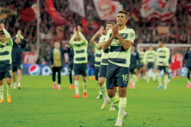 رودري يجسد الإرادة الجديدة لمانشستر سيتي الساعي لحصد الثلاثية التاريخية