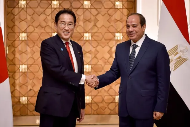 السودان وأوكرانيا على طاولة مباحثات السيسي ورئيس الوزراء الياباني