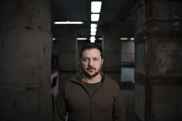 یوکرین کے صدر ولادیمیر زیلینسکی (اے پی)