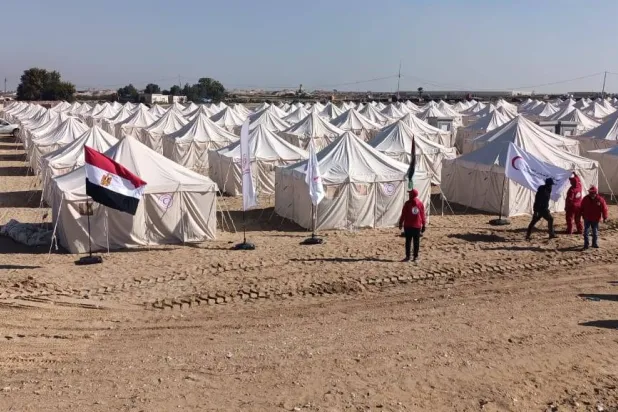 المخيم المصري في خان يونس (الهلال الأحمر المصري)