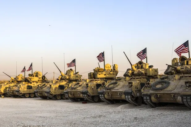 مركبات عسكرية أميركية في شمال شرقي سوريا (أرشيفية - الجيش الأميركي)