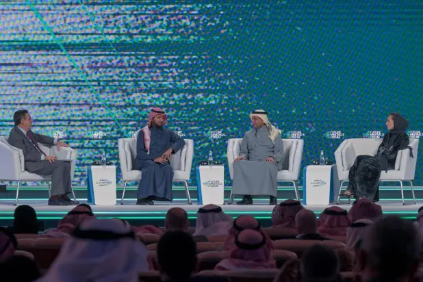 جانب من «مؤتمر التعدين الدولي» في نسخته السابقة (واس)