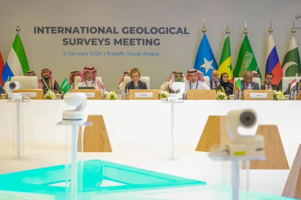 جانب من اجتماع رؤساء هيئات المساحات الجيولوجية على مستوى العالم (الشرق الأوسط)