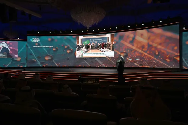 خلال إحدى جلسات المؤتمر (الشرق الأوسط)