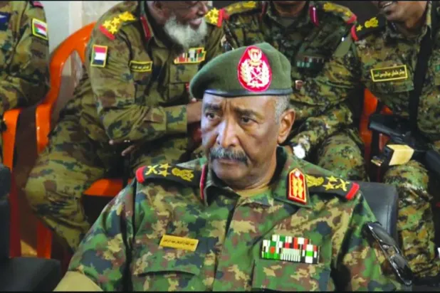 Burhan bu ayın başında Vad Medeni kentine yaptığı ziyarette (Egemenlik Konseyi Medyası)