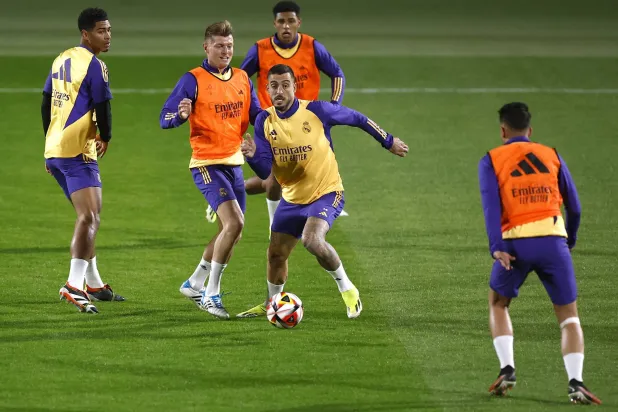 تمرینات آمادهسازی رئال مادرید برای فینال (رویترز)