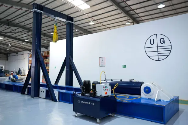 جانب من المنشأة الجديدة لمجموعة يونيك في مدينة الدمام السعودية المتخصصة في مجال التقنيات والهندسة تحت سطح البحر (الشرق الأوسط)