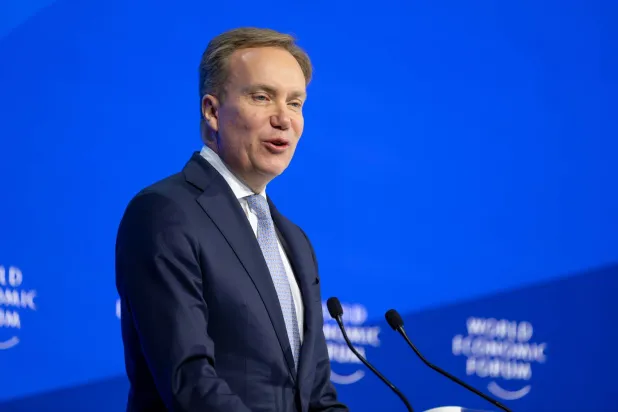 رئيس المنتدى الاقتصادي العالمي (دافوس)، بورغه برنده (د.ب.أ)