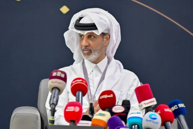 الشيخ حمد بن خليفة آل ثاني وزير الرياضة القطري (تصوير: بشير صالح)